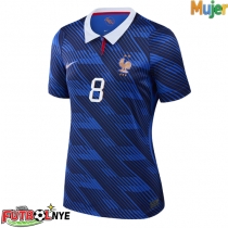 Camiseta Francia Aurelien Tchouameni #8 Primera Equipación para mujer Mundial 2026 manga corta
